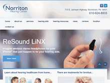 Tablet Screenshot of norritonhearing.com